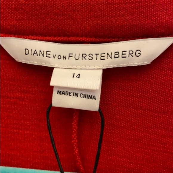 Diane Von Furstenberg Red Knit Dress - Picture 3 of 11